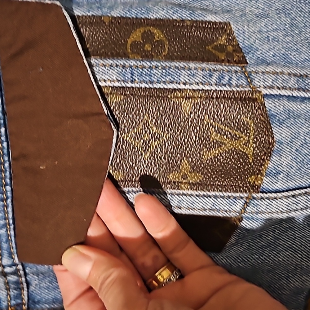 Missguided Custom Jacket With Lv Patchwork - image 2